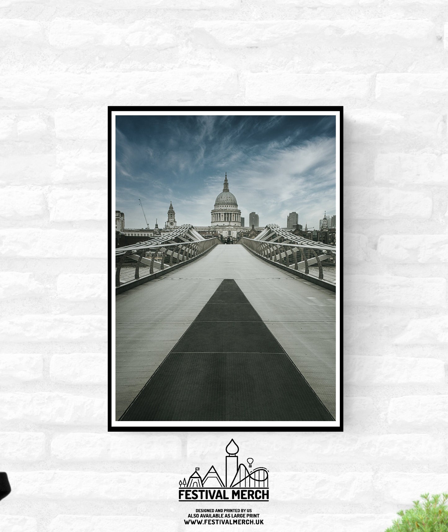 4 Unique Prints St Pauls Cathedral London Premium Print - Living room home decor - Black and white and colour  - A4 A3 A2  - Festival Merch