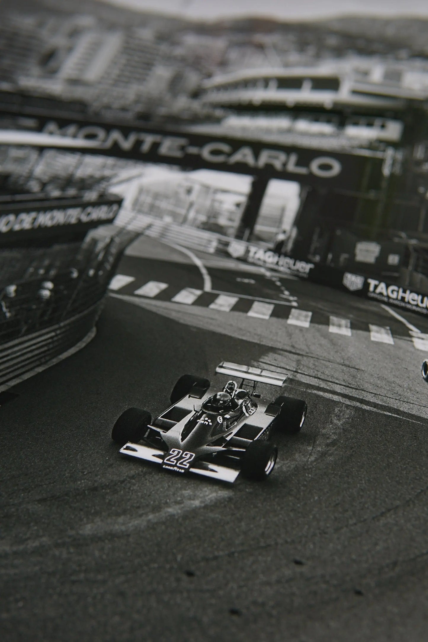 Monaco Race Circuit Print - Monaco Poster Grand Prix Historique - Black and White - office home decor - A4 A3 A2 - Festival Merch
