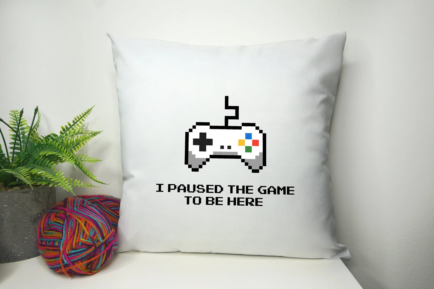 Gamer Pillow - Cushion Cover 40cm by 40cm - No filling - Gaming room bedroom office Pillowcase - Festival Merch