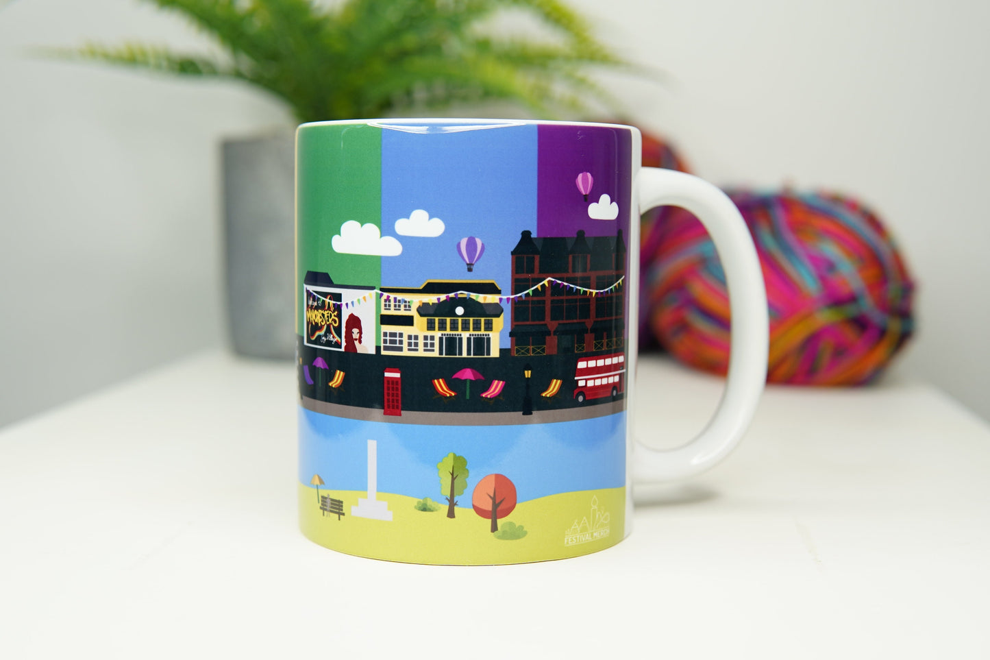 Canal Street Manchester Mug - 11oz Cup - Manchester Pride Gay Village Mug - Festival Merch - rainbow flag pride flag lgbt lesbian bi trans