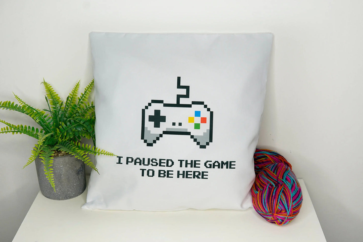 Gamer Pillow - Cushion Cover 40cm by 40cm - No filling - Gaming room bedroom office Pillowcase - Festival Merch