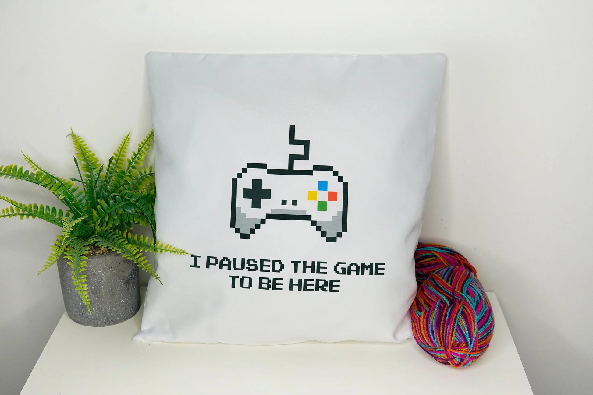 Gamer Pillow - Cushion Cover 40cm by 40cm - No filling - Gaming room bedroom office Pillowcase - Festival Merch