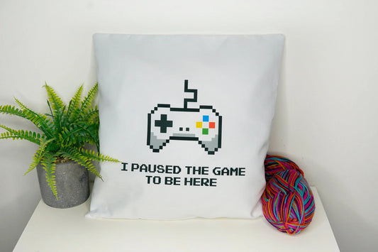 Gamer Pillow - Cushion Cover 40cm by 40cm - No filling - Gaming room bedroom office Pillowcase - Festival Merch