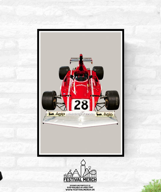 Niki Lauda - Personalised - Monaco Race Circuit Print - Monaco Poster - office home decor - Grand Prix Historique - A4 A3 A - Festival Merch