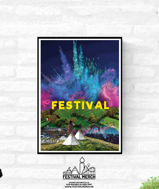 Personalise (any text) Music Festival Print (Unofficial) - A4 A3 A2 - Inspired Music Poster - Festival Merch