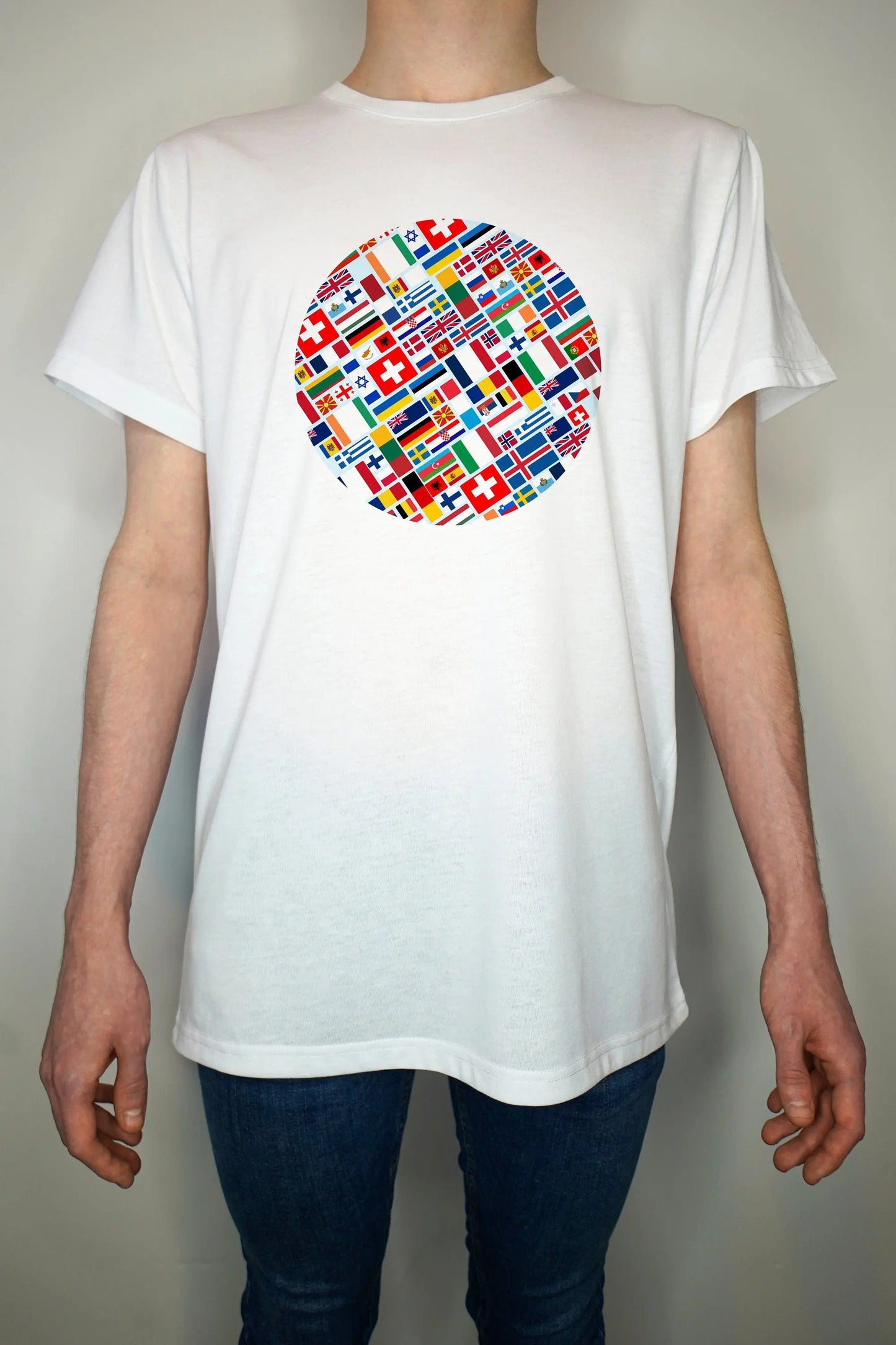 Eurovision Inspired T shirt (Unofficial) - Premium Quality - Song Contest Design European Flags - Festival Merch