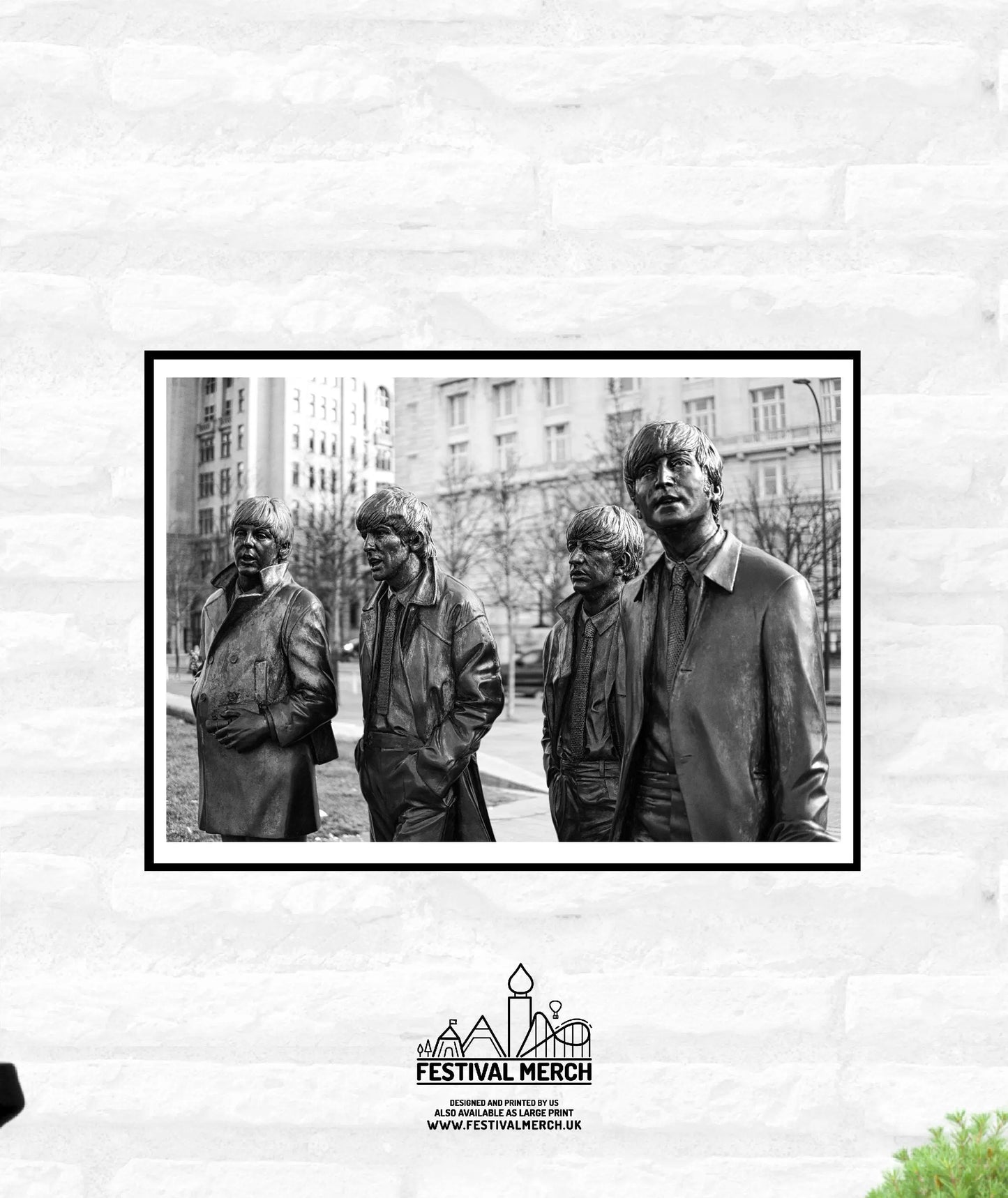 Liverpool Print - Premium Quality - A4 A3 A2 - Black and White - Beatles Albert Docks Cavern Club - Festival Merch