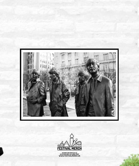 Liverpool Print - Premium Quality - A4 A3 A2 - Black and White - Beatles Albert Docks Cavern Club - Festival Merch