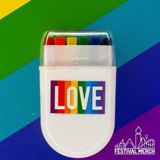 Rainbow Fan Brush Face Paint - glide along your face - Pride Flag LGBT Gay Lesbian Bi Trans Festival Make up Party Costume Gift non uv