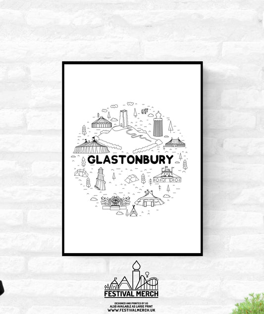 Personalised Music Festival Inspired (Unofficial)  - A4 A3 A2 - Print Cushion Bag Cup Metal Sign - Festival Merch