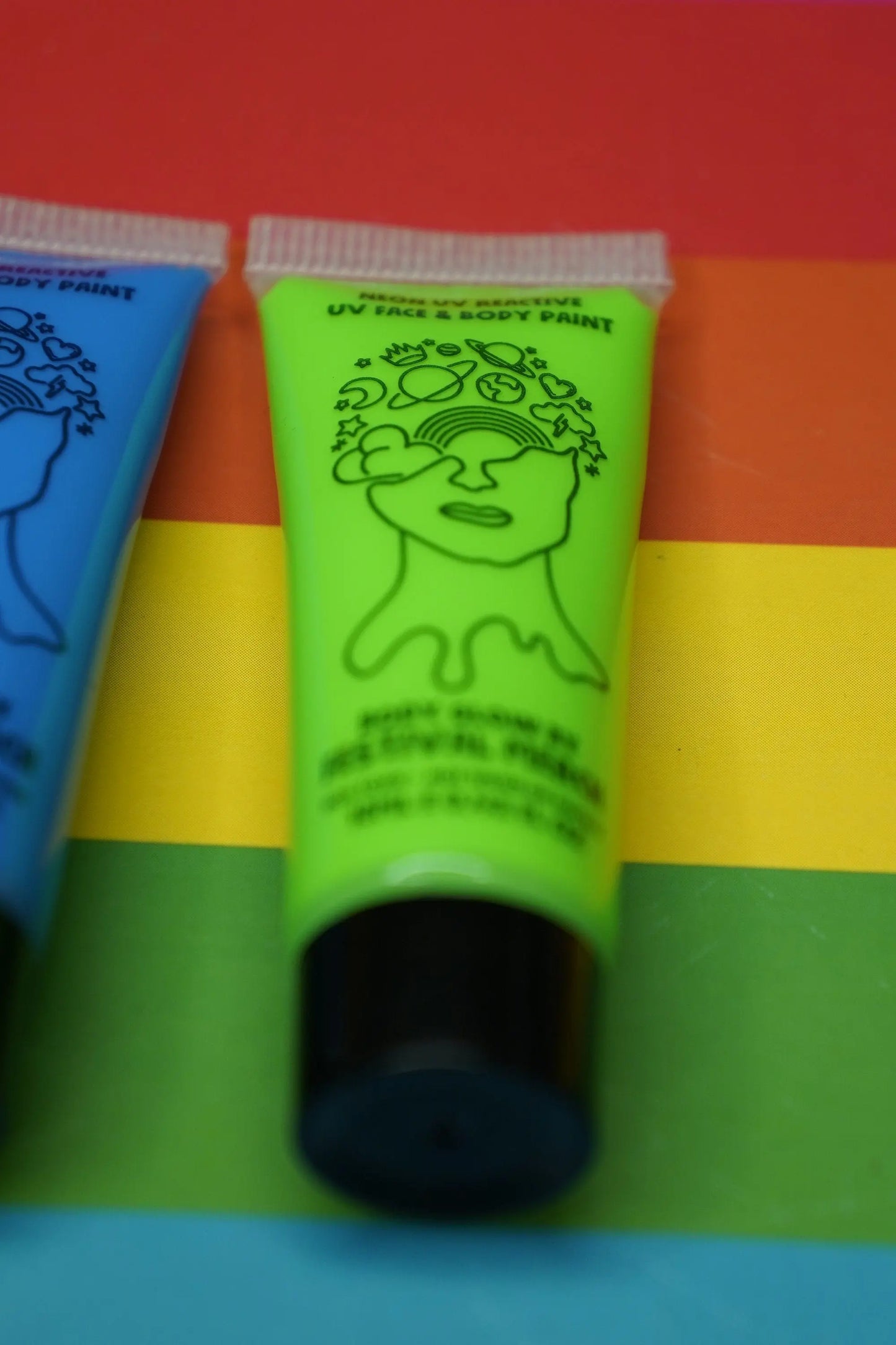 Best Deal! UV face paint BodyGlow Set of 6 Colours - Neon face and body paint - Festival Rave fancy dress rainbow party pride gay LGBT