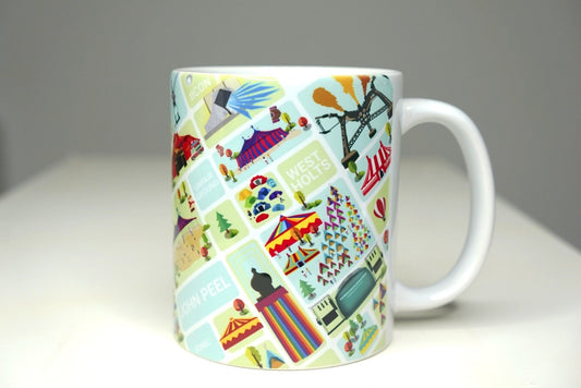 11oz Music Festival Mug Inspired (Unofficial) - Glasto Birthday Christmas gift ideas - Festival Merch - Road trip mug