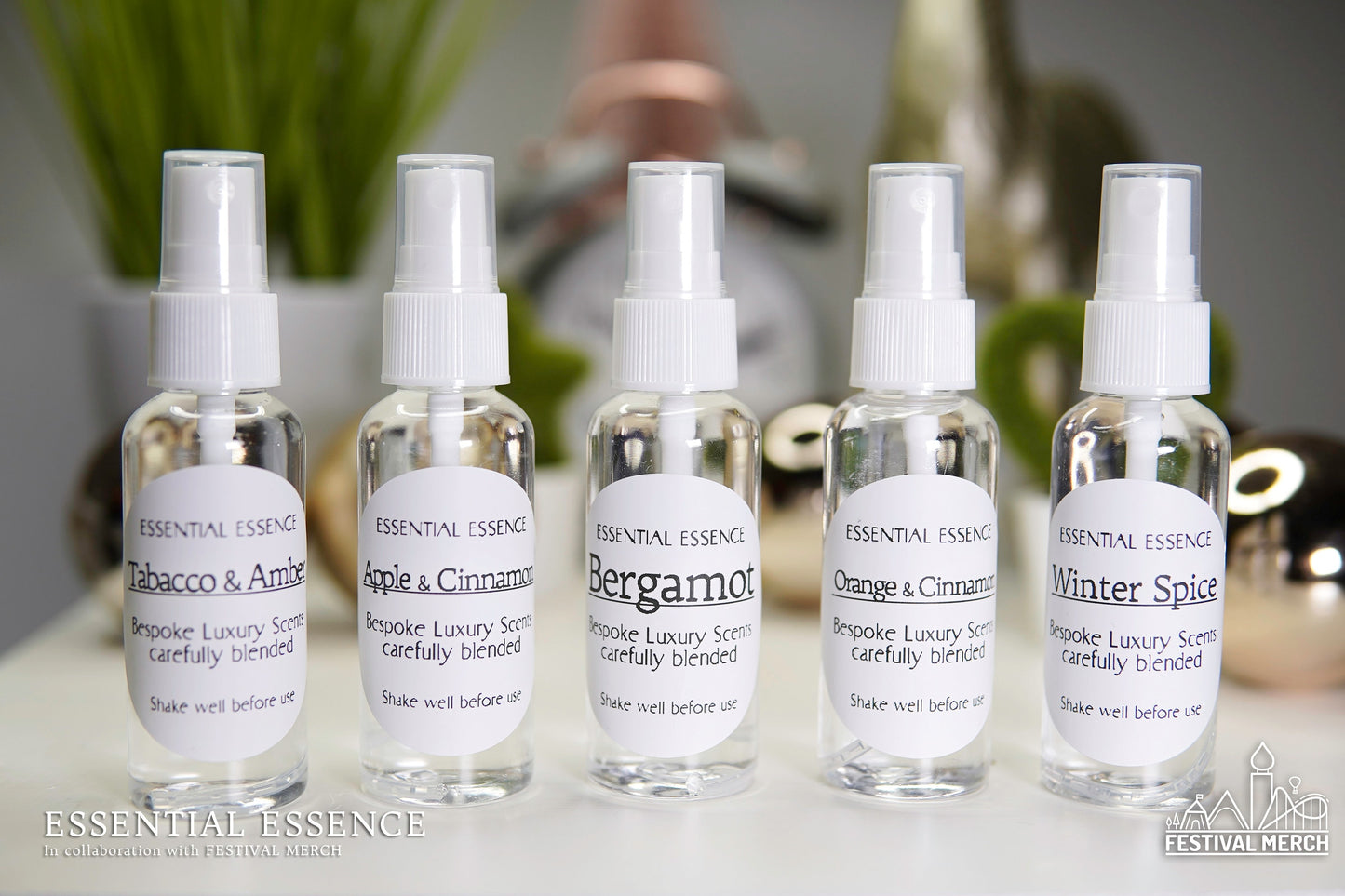 48 Affordable Room Sprays - 50ml Premium Grade Fragrance Oils - Gift bags available -  Linen sprays -  by Essential Essence™