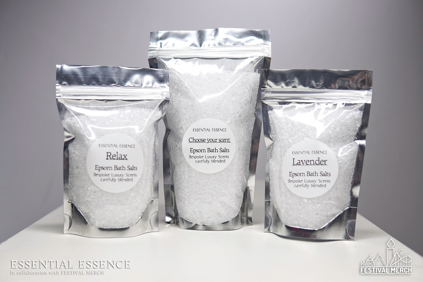 48 Scents Available - 100% Pure Epsom Bath Salts with Premium Grade Fragrance Oils - Gift bags available - stocking fillers Christmas gifts