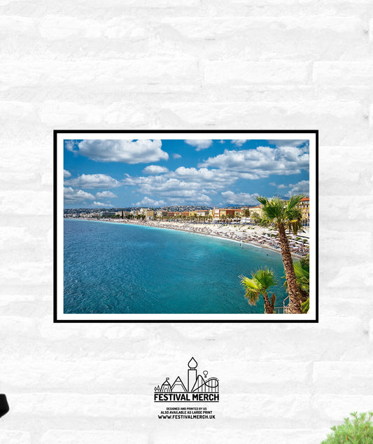 Nice France Travel Print - Holiday photography French riviera - Airbnb Office Home Decor - A4 A3 A2 - Festival Merch