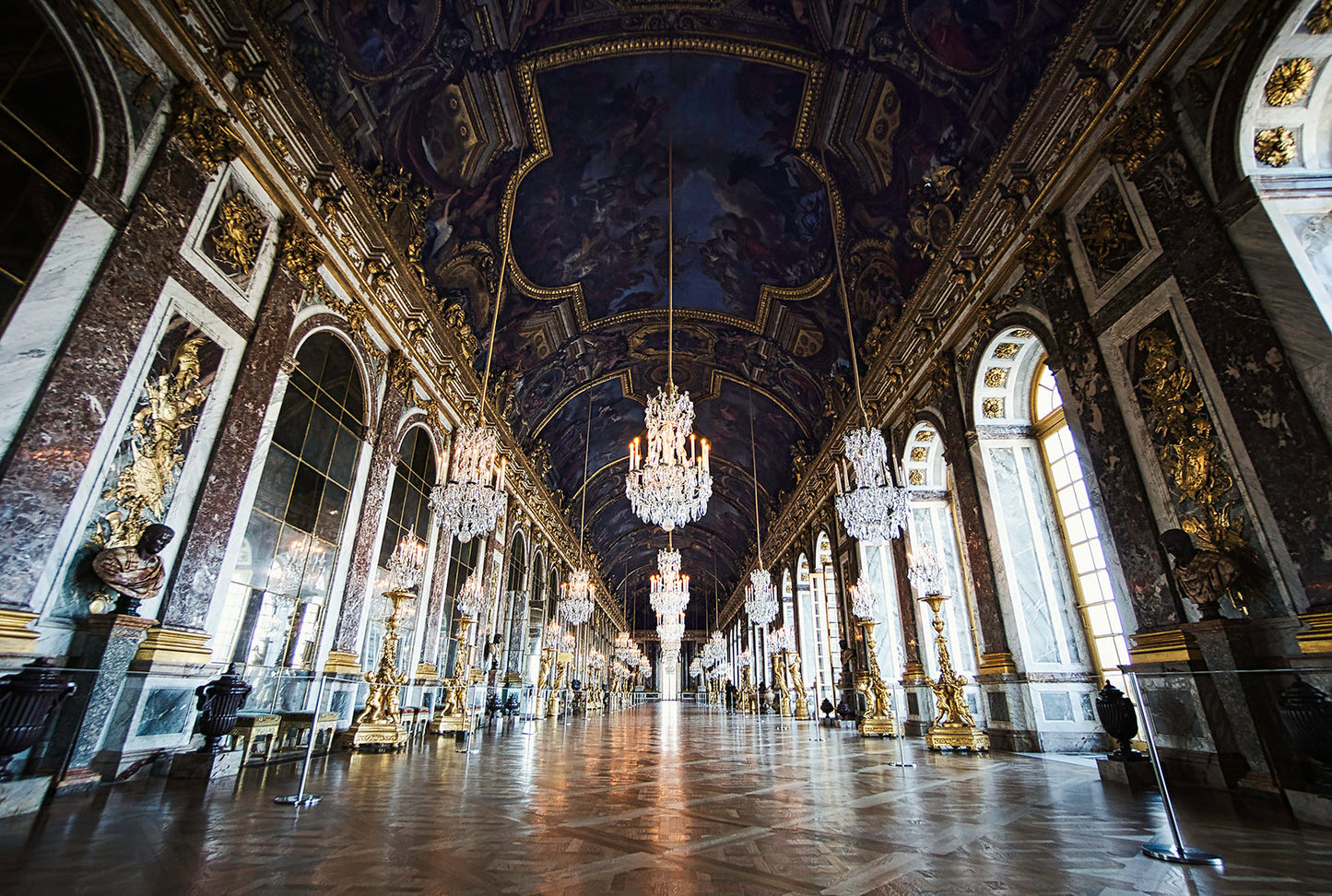 2 Unique Palace of Versailles Prints - Hall of Mirrors Photography - France travel print - Office Home Decor - A4 A3 A2 - Festival Merch