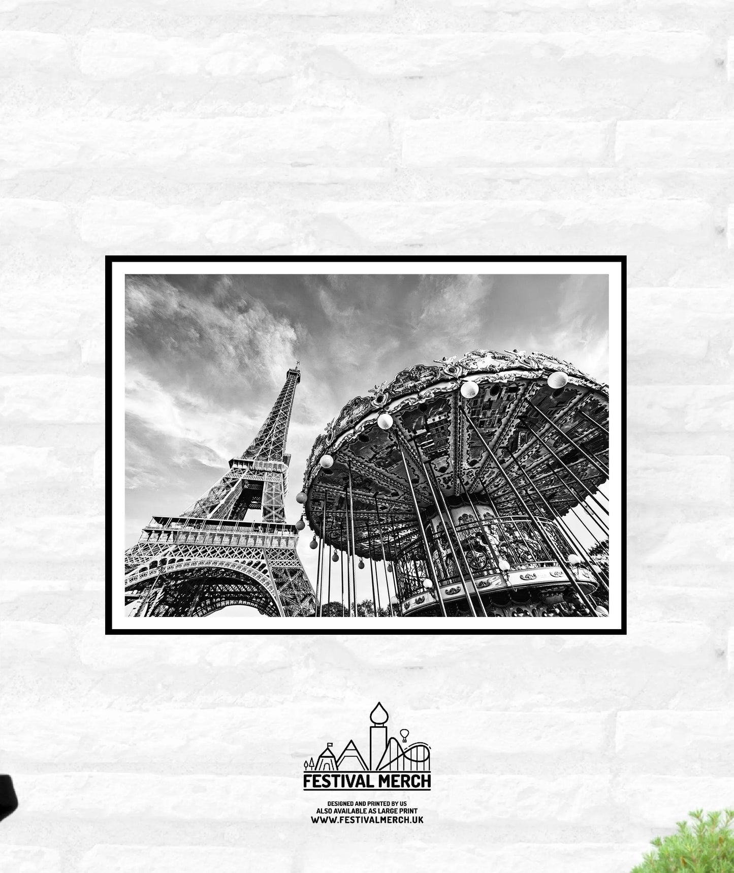 8 Paris Travel Prints - Black and White - City Skyline Eiffle Tower France summer - Office Home Decor - A4 A3 A2 - Festival Merch