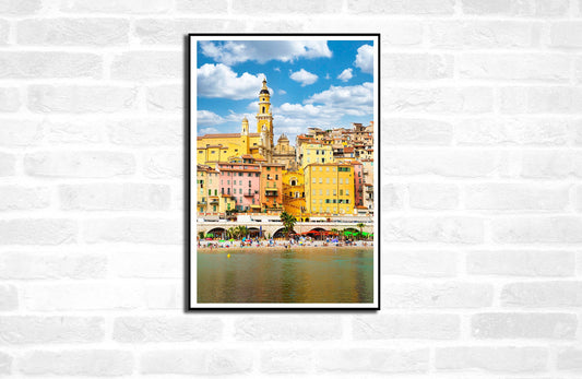 3 Menton Prints - The Pearl of France - French Riviera Holiday photography - Travel Print - Airbnb Home Decor - A4 A3 A2 - Festival Merch