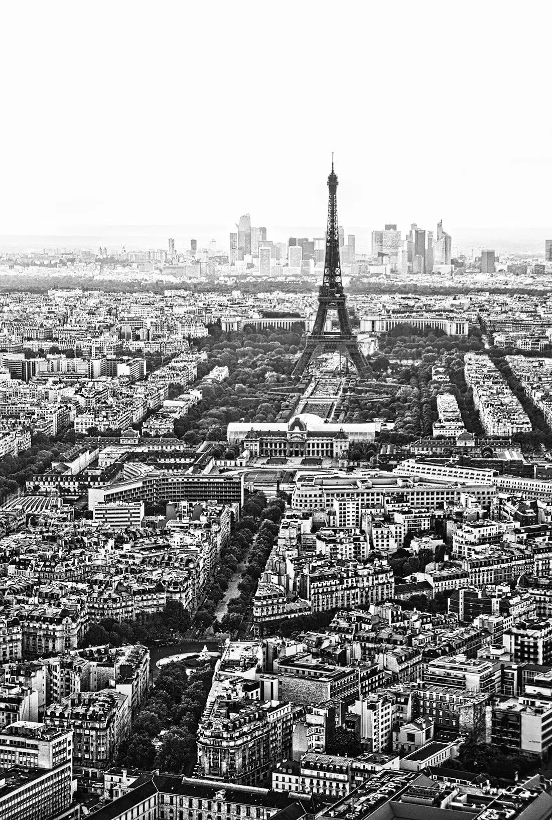 8 Paris Travel Prints - Black and White - City Skyline Eiffle Tower France summer - Office Home Decor - A4 A3 A2 - Festival Merch