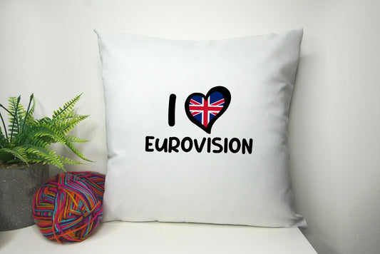 2026 Eurovision (Unofficial) Inspired Cushion Cover 40cm by 40cm - No filling - Song Contest Party European Flags Pillowcase Festival Merch
