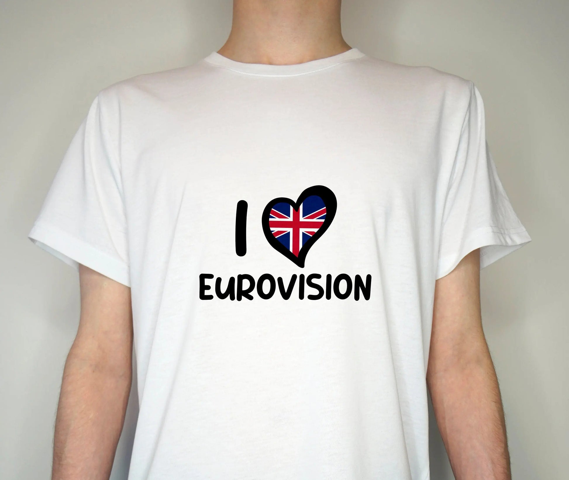 Love Eurovision T shirt (Unofficial) Inspired Design - Premium Quality Summer Light weight 65/35 Polyester Cotton