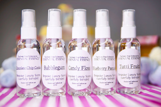 10+ Room Sprays Sweet Shop Collection by Essential Essence™ 50ml Premium Fragrance Oils - Linen sprays Pillow Mist