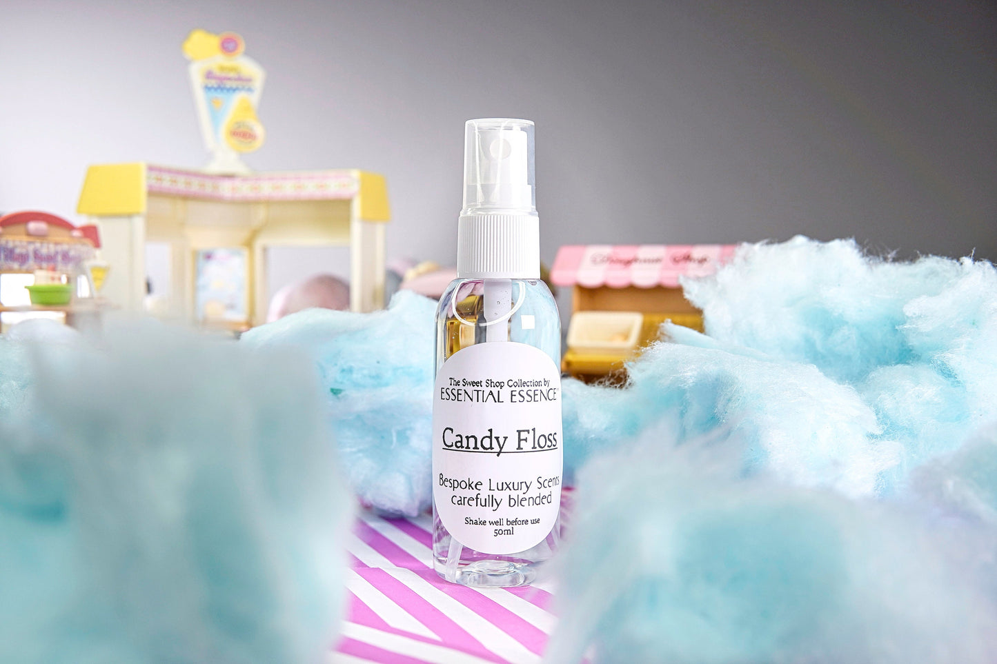 Candy Floss Room Spray - Linen Spray 50ml 5ml  Premium Fragrance Oil by Essential Essence™