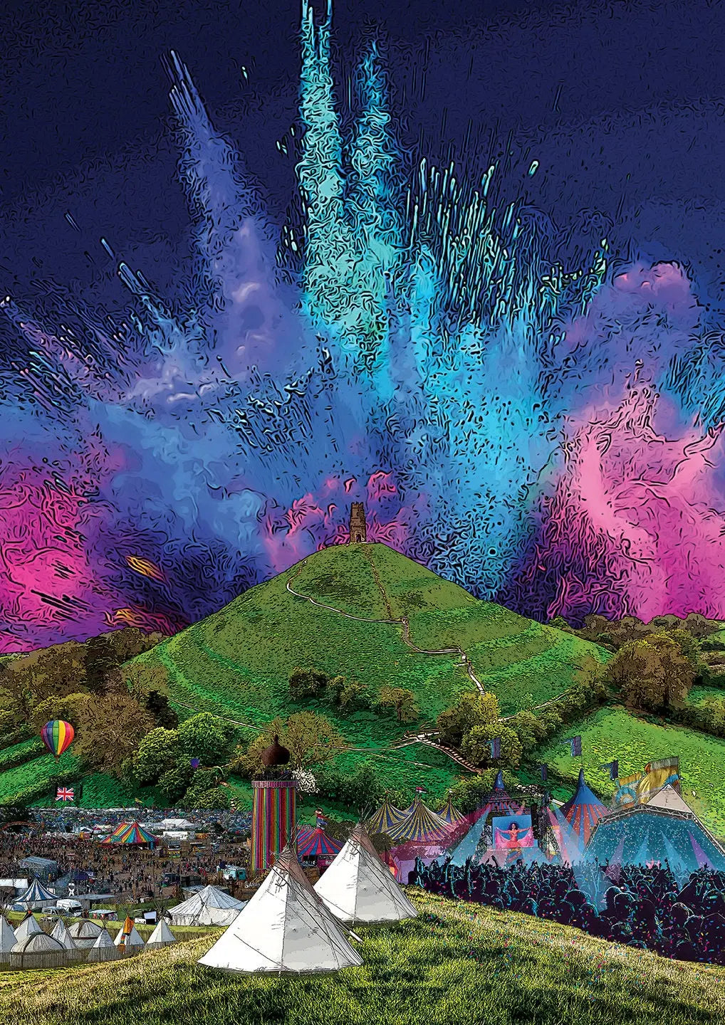 Personalise (any text) Music Festival Print (Unofficial) - A4 A3 A2 - Inspired Music Poster - Festival Merch