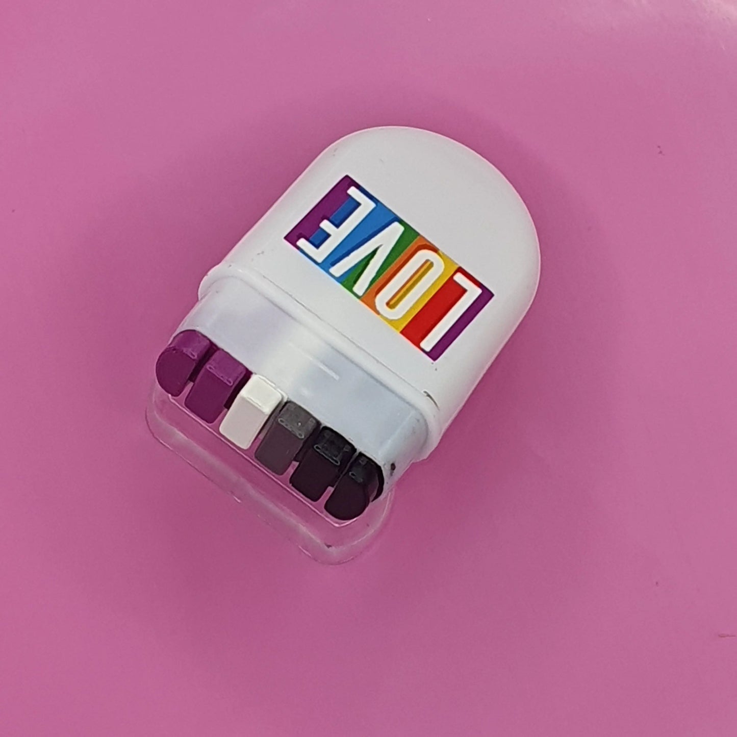 A Sexual Flag Face Paint Rainbow Fan Brush Face Paint - glide along your face - Pride Flag LGBT pansexual Festival Make up Party Gift Ace
