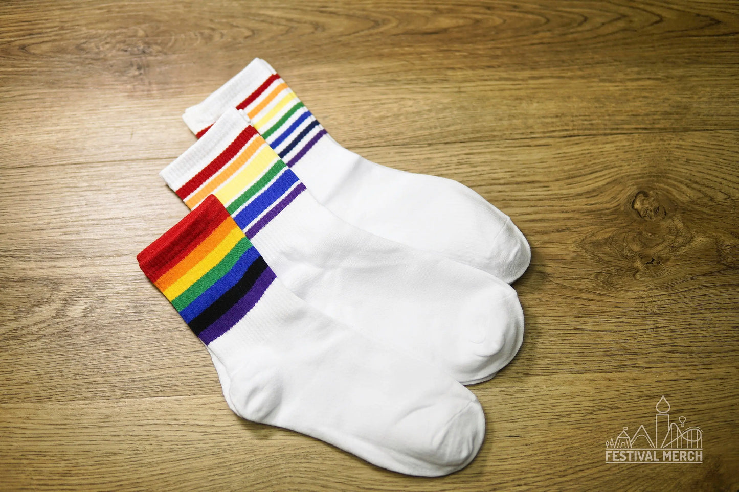 Rainbow Pride Socks - 6 different colours - LGBTQ+ Socks - Unisex 1 Pair - Rainbow Flag Socks for Men and Women