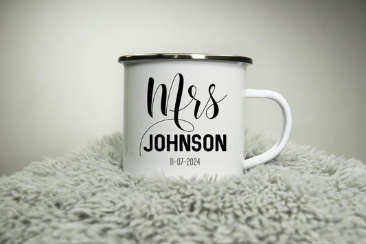 Mrs Mug - Personalised Cup - for bride groom brides maids maid of honour - Mr Mrs Wedding Team Bride Bride Squad Bride to be Just Married