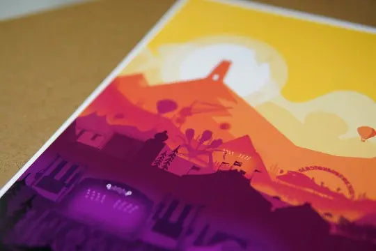 Personalised Music Festival Print (Unofficial) Sunset Print - A4 A3 A2 - music festival - Designed & Printed - Festival Merch
