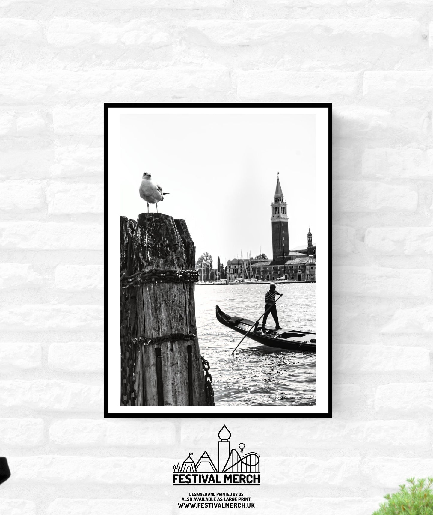 Venice Print Italy Travel Photography Venezia Italia Veneto region - Black and White - office home decor - A4 A3 A2 - Festival Merch