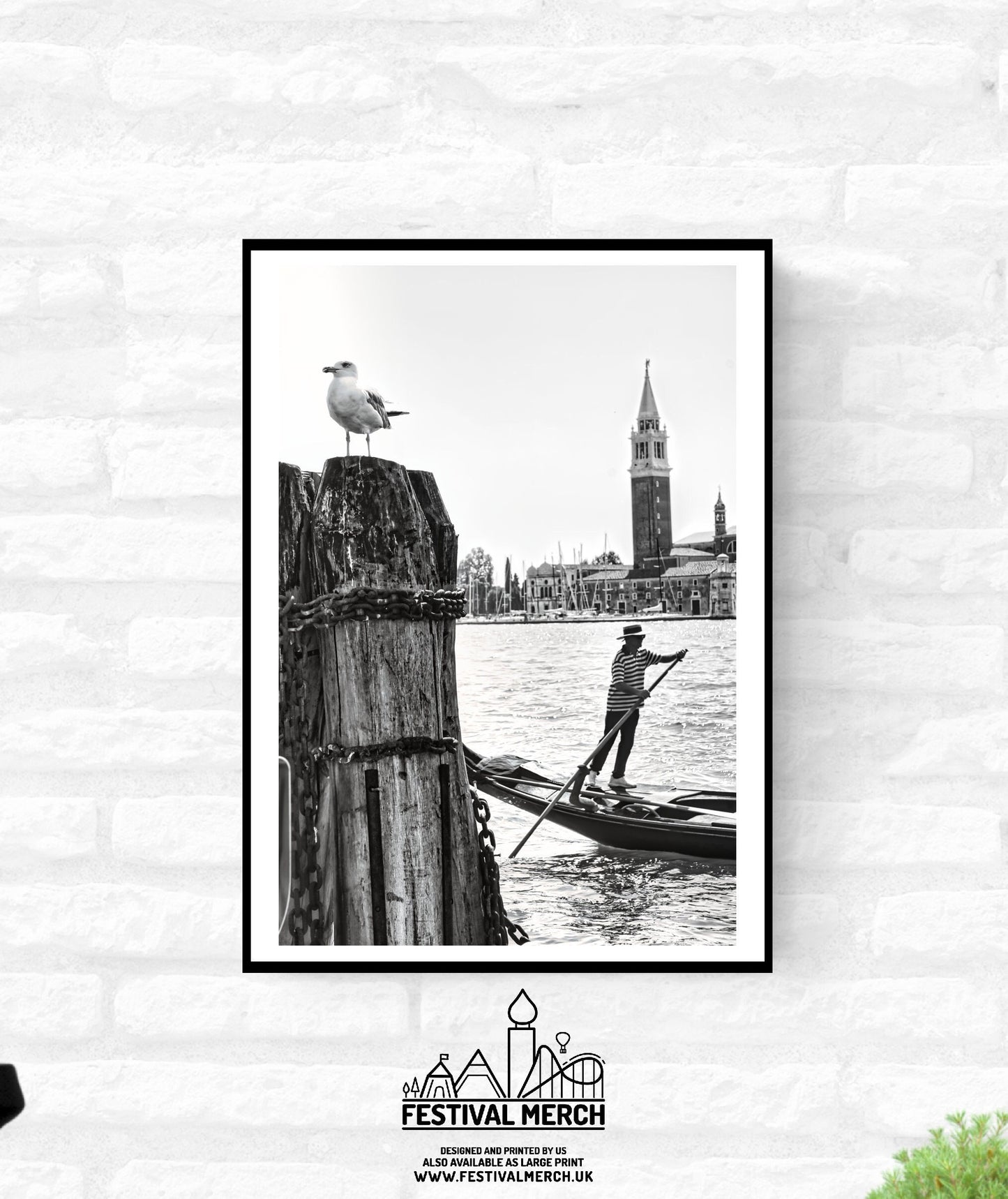 Venice Print Italy Travel Photography Venezia Italia Veneto region - Black and White - office home decor - A4 A3 A2 - Festival Merch