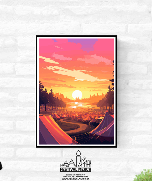 Personalisable Music Festival Print (Unofficial) - A4 A3 A2 - Music Festival Poster - Festival Merch