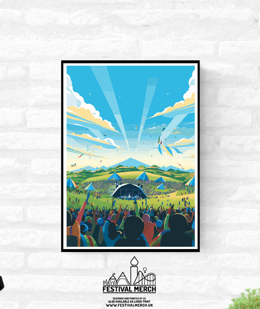 Personalisable Music Festival Print (Unofficial) - A4 A3 A2 - Music Festival Poster - Festival Merch