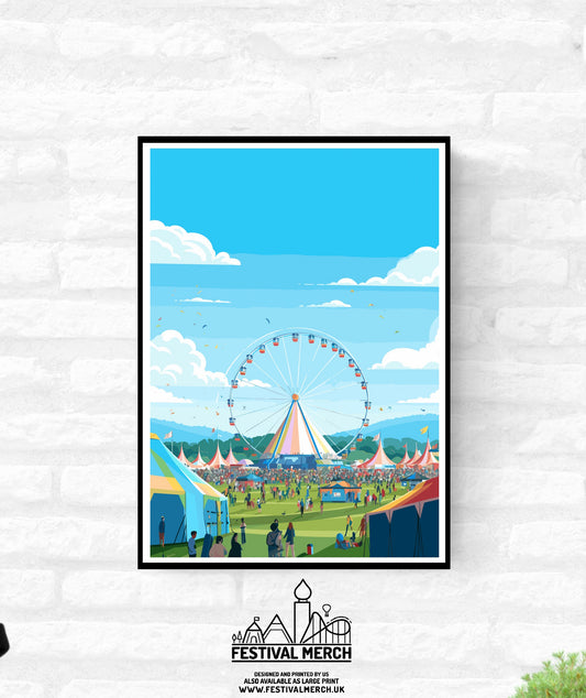 Personalisable Music Festival Print (Unofficial) - A4 A3 A2 - Music Festival Poster - Festival Merch