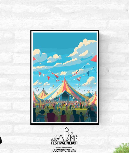 Personalisable Music Festival Print (Unofficial) - A4 A3 A2 - Music Festival Poster - Festival Merch