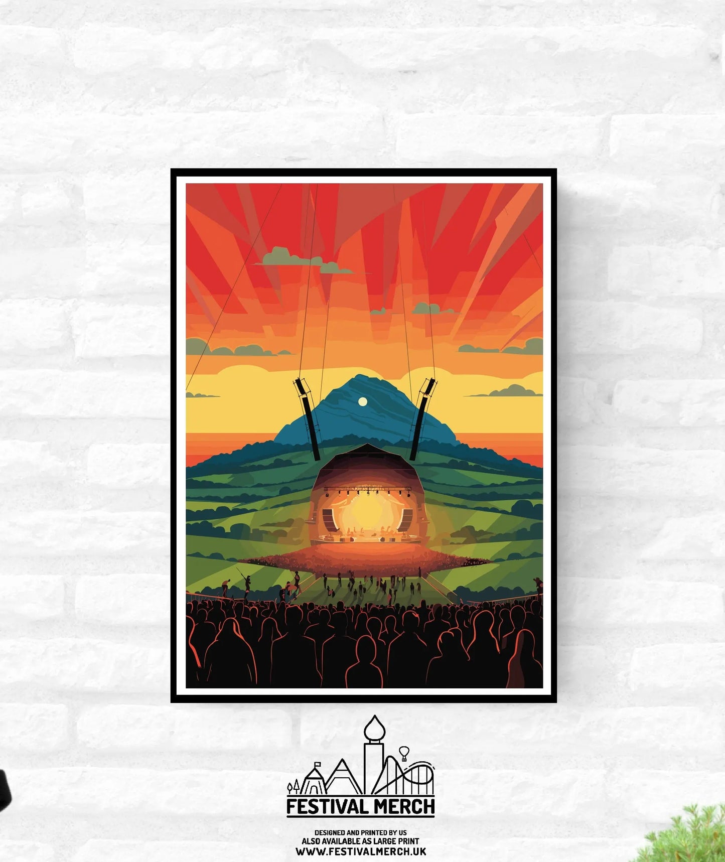 Personalisable Music Festival Print - A4 A3 A2 - Music Festival Poster - Festival Merch