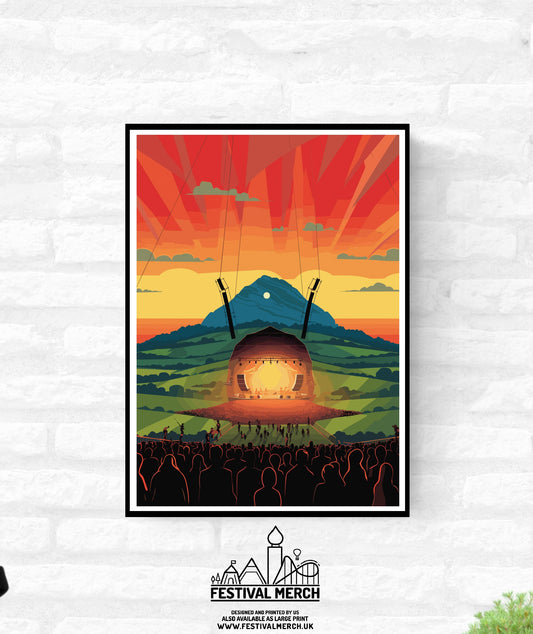 Personalisable Music Festival Print  - A4 A3 A2 - Music Festival Poster - Festival Merch