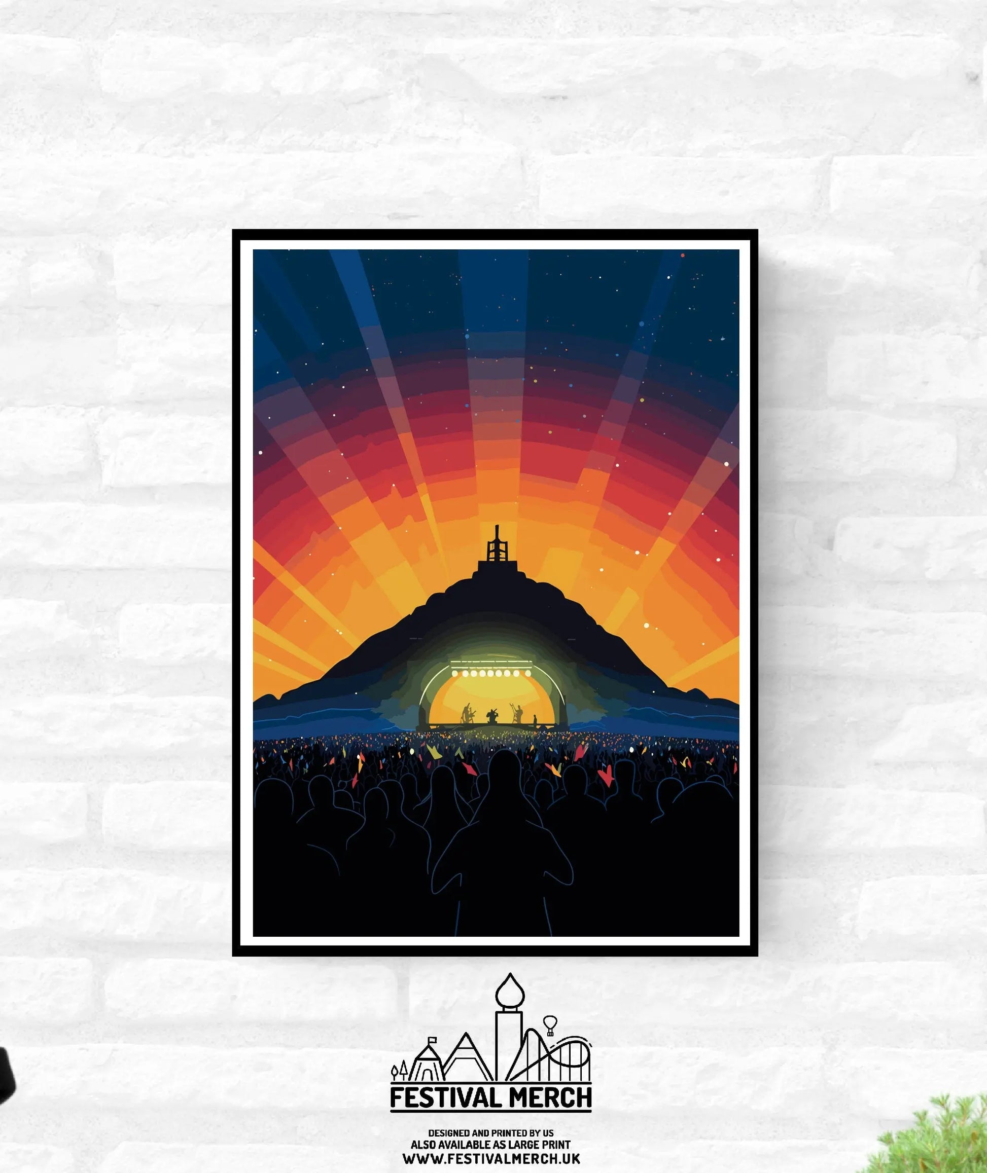 Personalisable Music Festival Print (Unofficial) - A4 A3 A2 - Music Festival Poster - Festival Merch