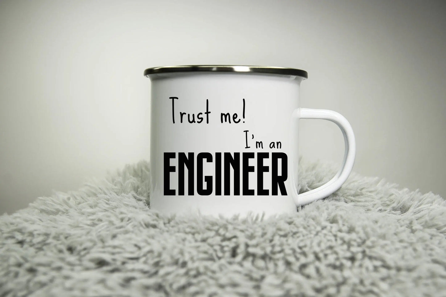 Trust me! I'm an Expert (Personalised) - 12oz Camping Mug - Doctor Engineer Nerd Geek - Funny mug Road trip mug