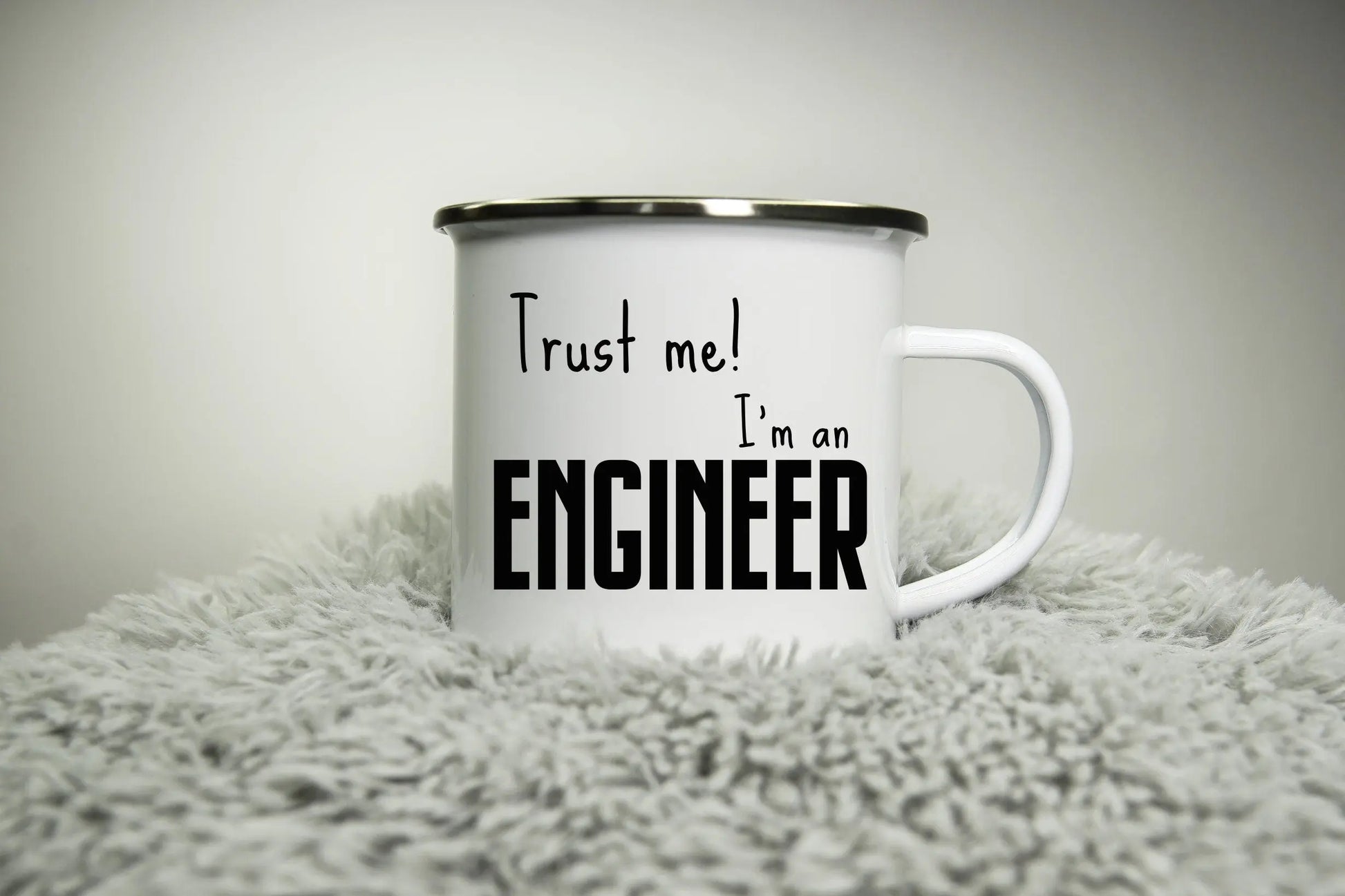 Trust me! I'm an Expert (Personalised) - 12oz Camping Mug - Doctor Engineer Nerd Geek - Funny mug Road trip mug