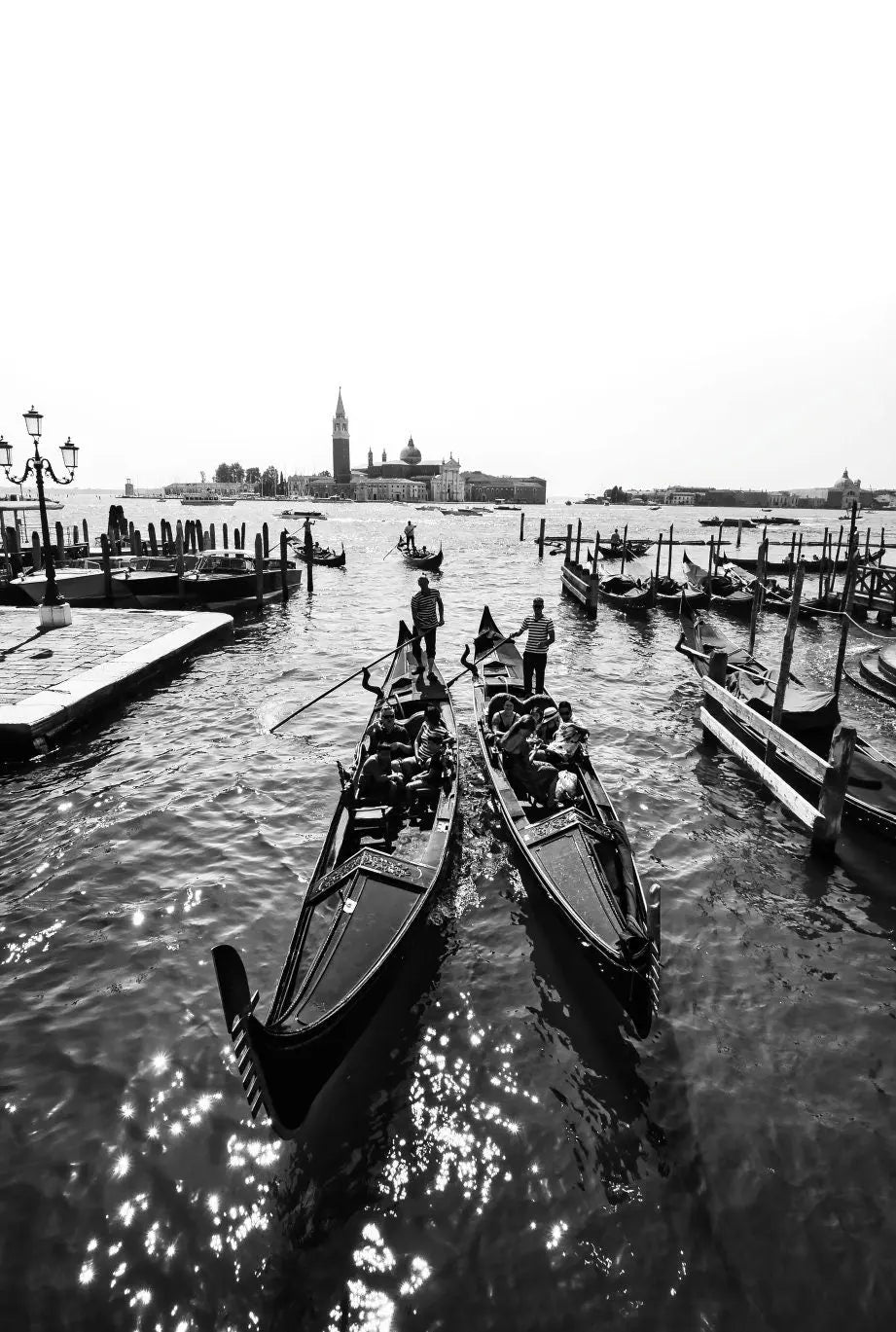 Venice Print Italy Travel Photography Venezia Italia Veneto region - Black and White - office home decor - A4 A3 A2 - Festival Merch