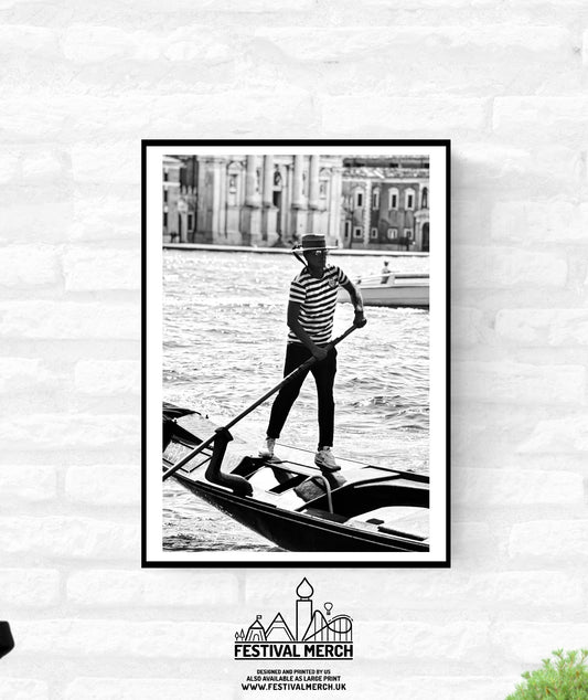 Venice Print Italy Travel Photography Venezia Italia Veneto region - Black and White - office home decor - A4 A3 A2 - Festival Merch