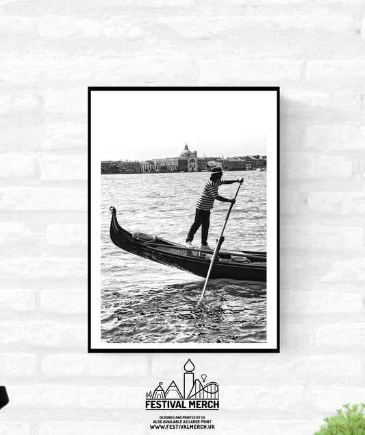 Venice Print Italy Travel Photography Venezia Italia Veneto region - Black and White - office home decor - A4 A3 A2 - Festival Merch