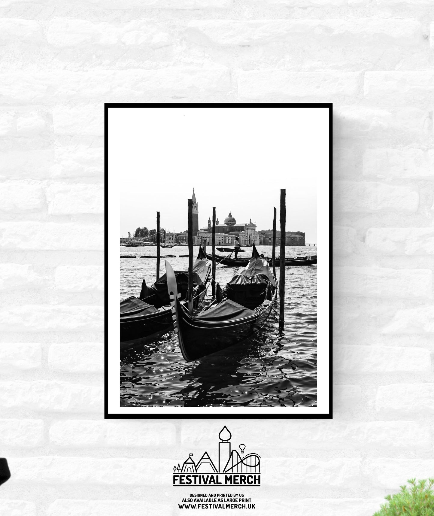 Venice Print Italy Travel Photography Venezia Italia Veneto region - Black and White - office home decor - A4 A3 A2 - Festival Merch