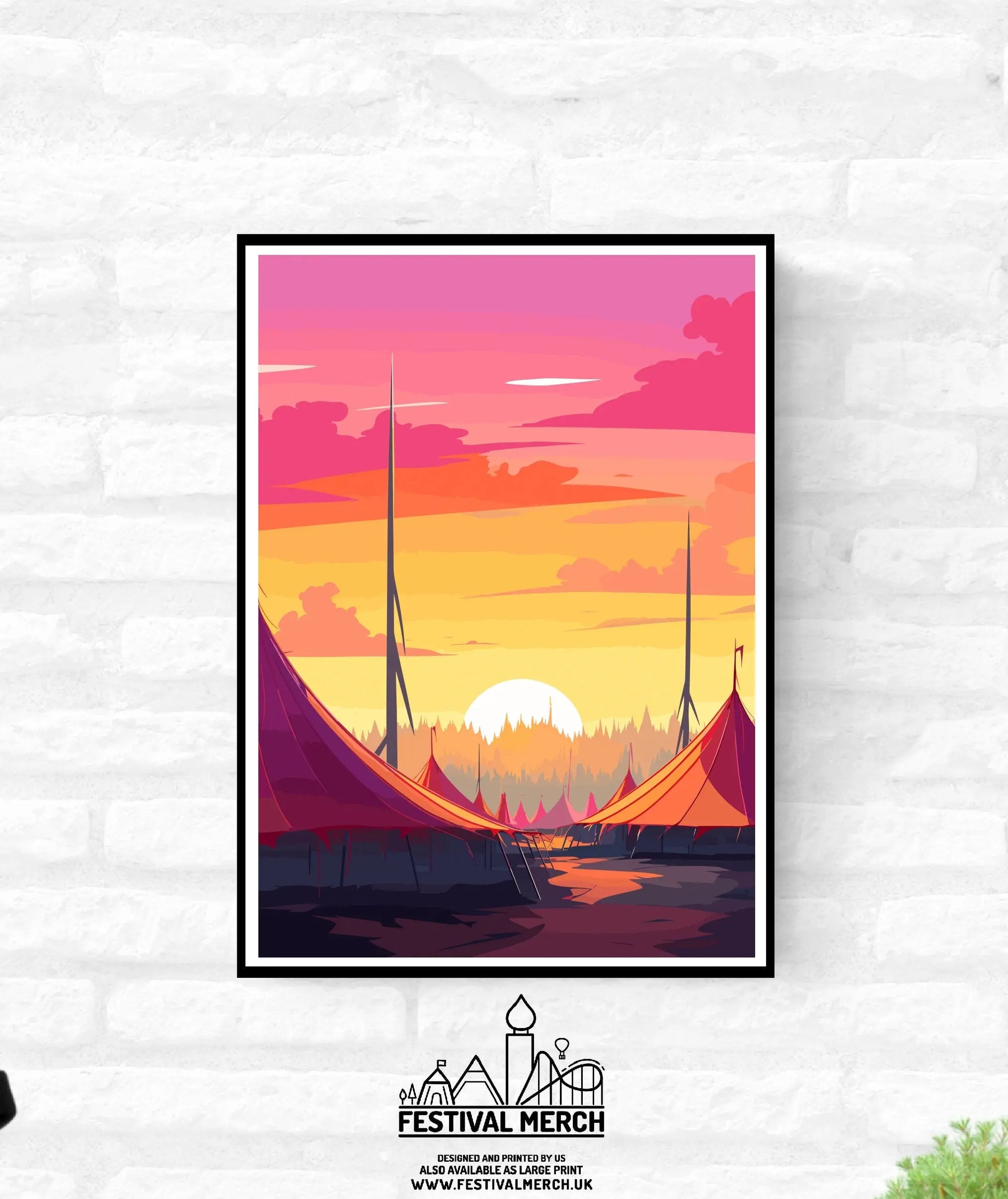 Personalisable Music Festival Print (Unofficial) - A4 A3 A2 - Music Festival Poster - Festival Merch