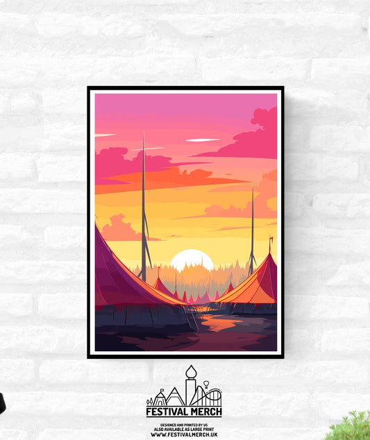 Personalisable Music Festival Print (Unofficial) - A4 A3 A2 - Music Festival Poster - Festival Merch