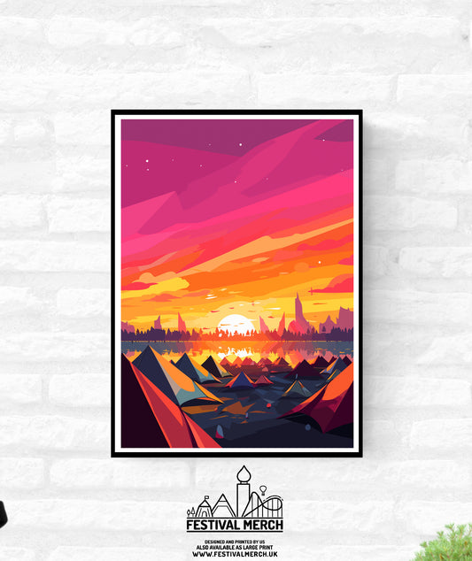Personalisable Music Festival Print (Unofficial) - A4 A3 A2 - Music Festival Poster - Festival Merch